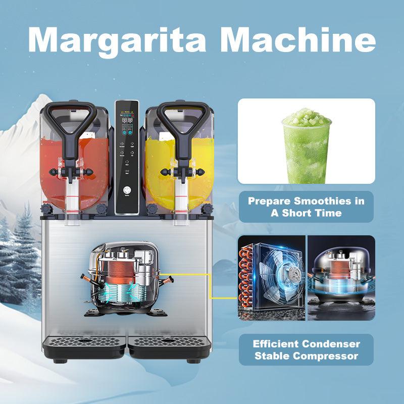 Margarita Slushy Machine,Freedom of Drink Party Essentials,Can Make Wine Slushies, Alcoholic Slushees, Daiquiris, Frozen adult cocktails,Simple Yet Elegant,GSEICE RLC3*1 - GSEICE