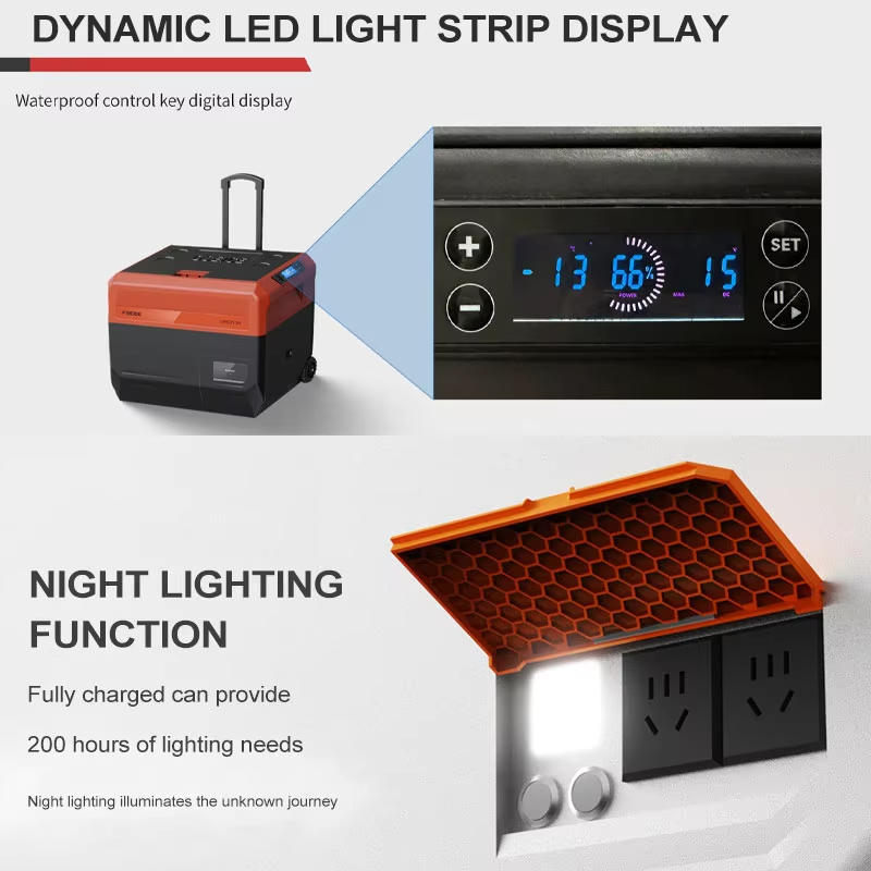 2025 New 1080Wh 38.5L Portable Power Station with Emergency Charging and Freezing Functions, Perfect for Outdoor Camping